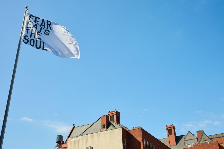 installation view of&nbsp;rirkrit tiravanija: A LOT OF PEOPLE,&nbsp;moma ps1, 2024. image courtesy moma ps1