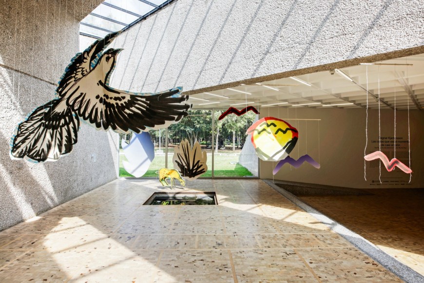 installation view of petrit halilaj: runik at museo tamayo, 2023. photo: gerardo landa