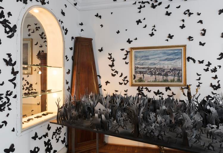 carlos amorales, l&rsquo;ora dannata, fondazione adolfo pini, milan, 2019&nbsp;photo: andrea rossetti. courtesy of the artist and fondazione adolfo pini