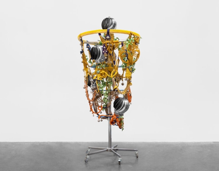 haegue yang, knotty spell in windy weeping forsythia, frieze viewing room, 2016