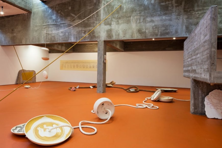 mariana castillo deball, vista de instalaci&oacute;n&nbsp;between making and knowing something, modern art oxford, 2020