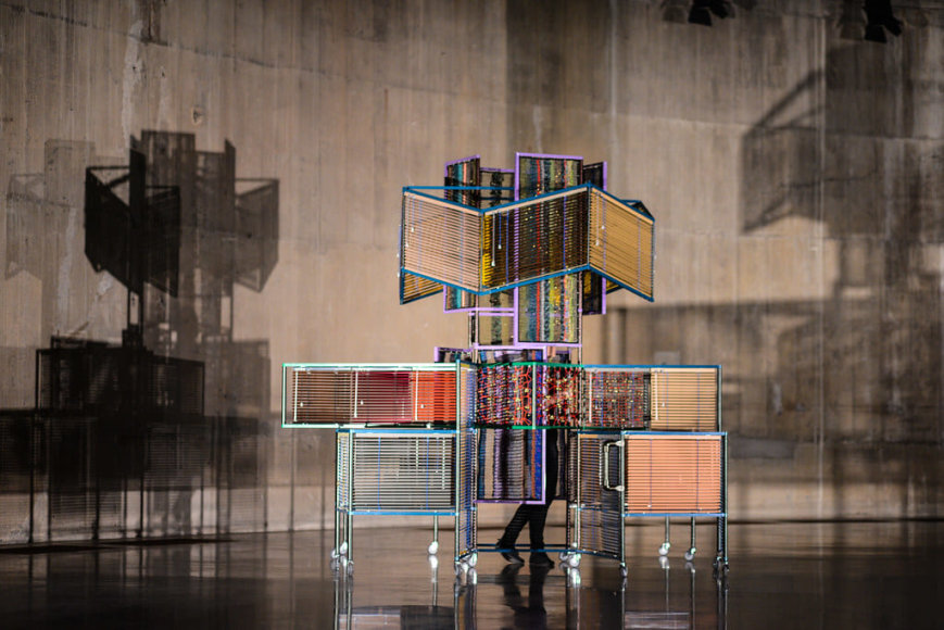 dress vehicles, installation view the tanks: art in action, tate modern, london, 2012. photo studio haegue yang