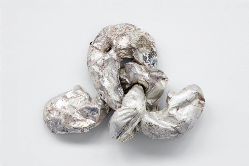 b&aacute;rbara s&aacute;nchez-kane. untitled, 2023. chromed rawhide