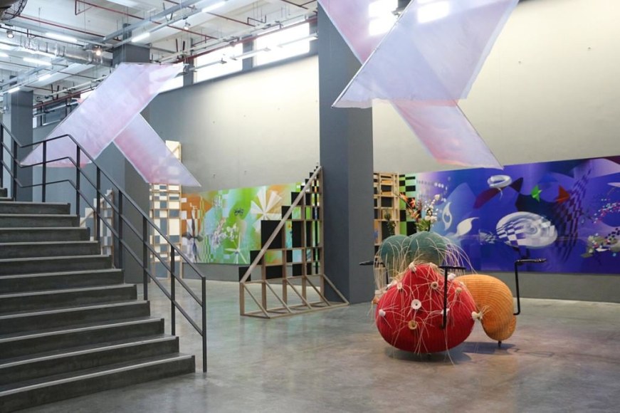 haegue yang, installation view of strange attractors, tate st ives, cornwall, 2020