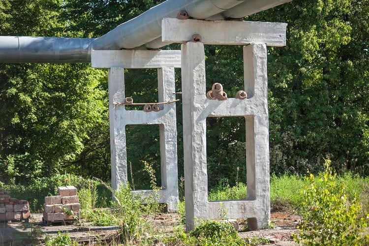 adrian villar rojas, installation view of&nbsp;in riboca, riga biennial, riga, 2018