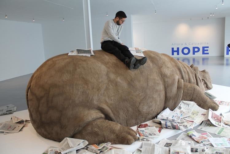  allora &amp;amp; calzadilla, hope hippo, museo de arte carrillo gil, mexico city, 2018