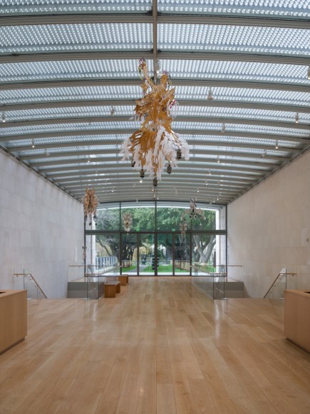 installation view haegue yang: lost lands and sunken fields, nasher sculpture center, 2025. photo: kevin todora