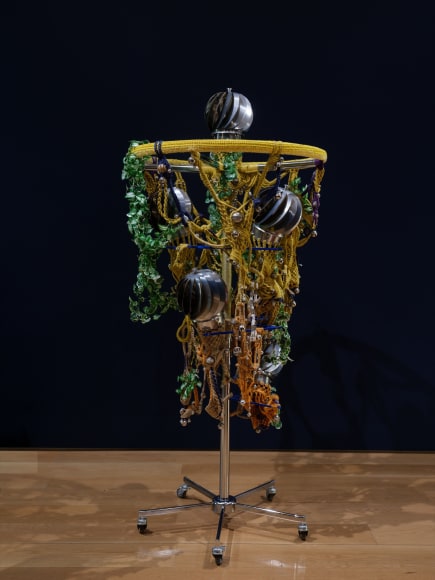 installation view haegue yang: lost lands and sunken fields, nasher sculpture center, 2025. photo: kevin todora