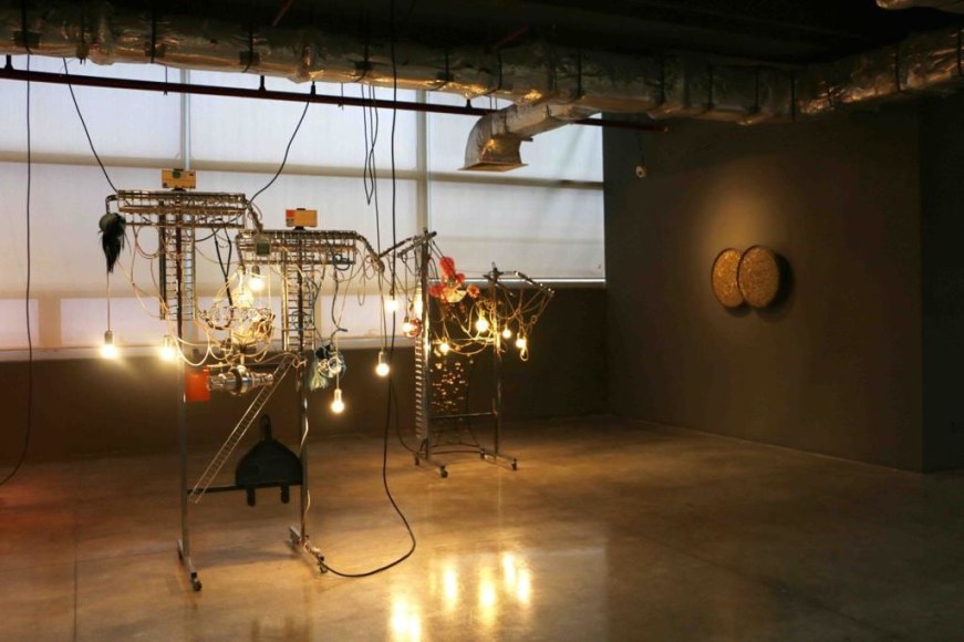 haegue yang, installation view of strange attractors, tate st ives, cornwall, 2020