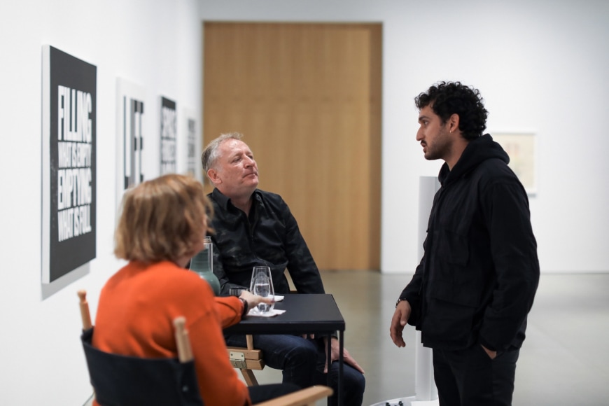 a conversation about john giorno. kurimanzutto new york, 2024. photo: riccardo piazza