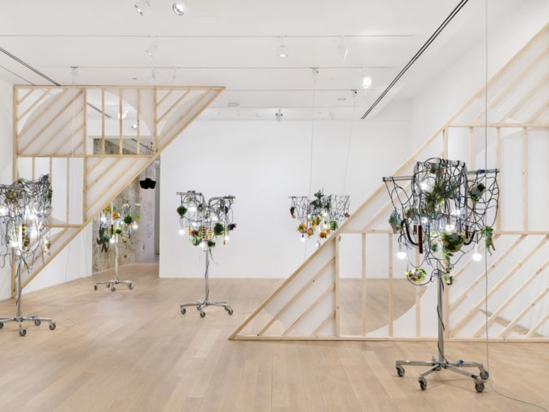 haegue yang, installation view of&nbsp;in the cone of uncertainty, the bass, miami beach, 2019