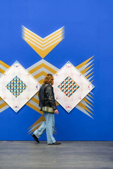 installation view of haegue yang: continuous reenactments, ham helsinki art museum, 2023. courtesy of the artist. photo: kirsi halkola