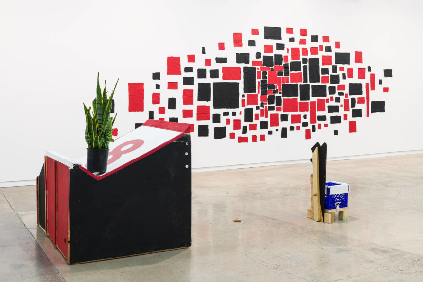 abraham cruzvillegas, installation view of&nbsp;hi, how are you, gonzo?, the contemporary austin, austin, 2019