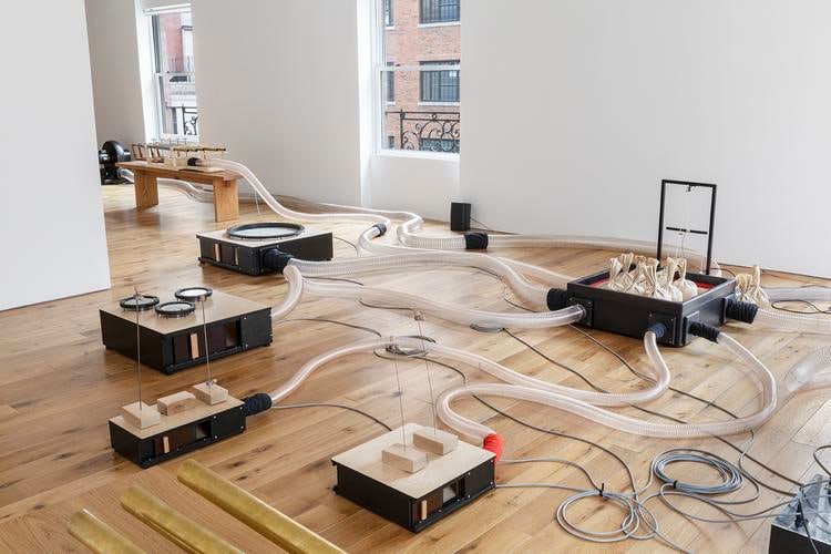  tarek atoui, installation view of&nbsp;organ within,&nbsp;kurimanzutto new york, 2019