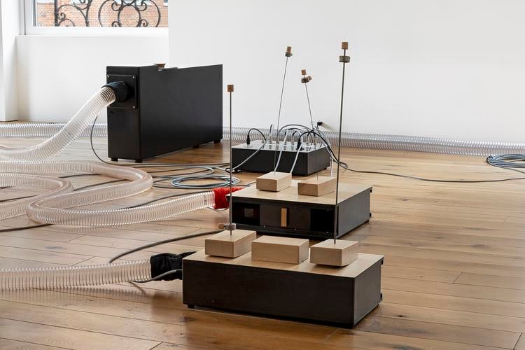  tarek atoui, installation view of&nbsp;organ within,&nbsp;kurimanzutto new york, 2019