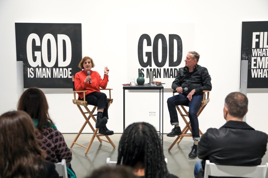 a conversation about john giorno. kurimanzutto new york, 2024. photo: riccardo piazza