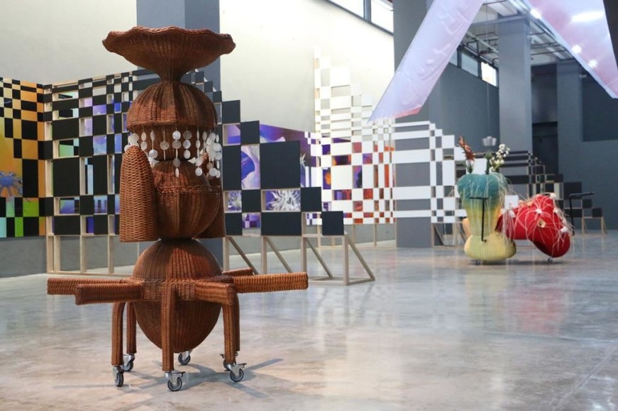 haegue yang, installation view of strange attractors, tate st ives, cornwall, 2020