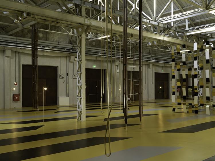 leonor antunes, installation view of&nbsp;the last days in galliate,&nbsp;pirelli hangarbiccoca, milan, 2018