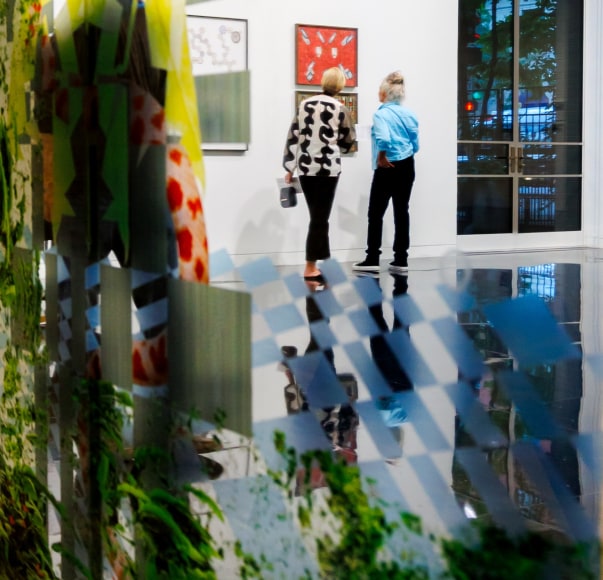 installation view haegue yang: flatworks, arts club of chicago, 2024. photo:&nbsp;sarah elizabeth larson