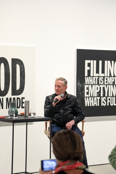 a conversation about john giorno. kurimanzutto new york, 2024. photo: riccardo piazza