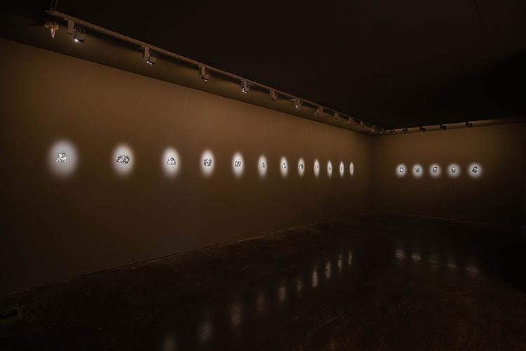  akram zaatari, installation view the script, new art exhibition, nottingham, 2018