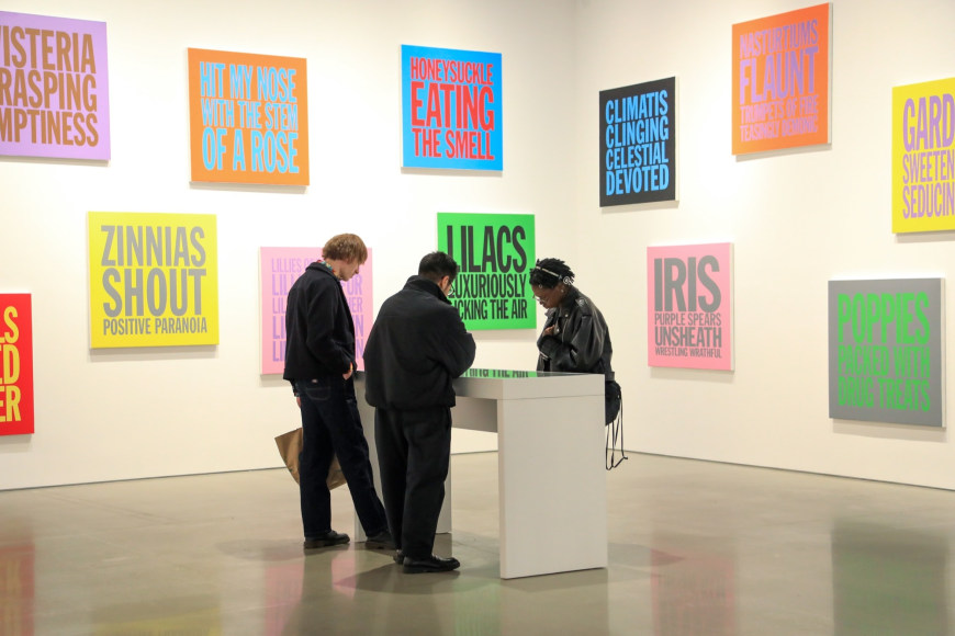 a conversation about john giorno. kurimanzutto new york, 2024. photo: riccardo piazza