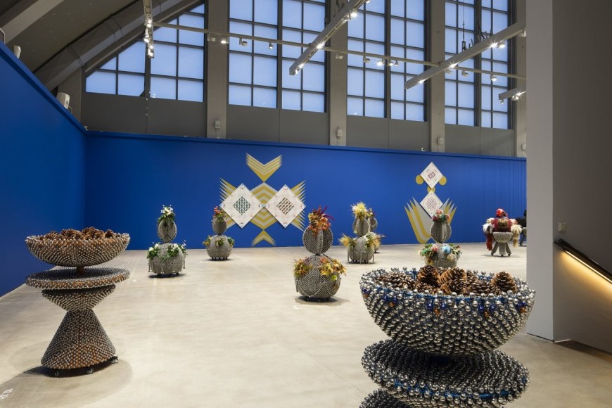 installation view of haegue yang: continuous reenactments, ham helsinki art museum, 2023. courtesy of the artist. photo: kirsi halkola