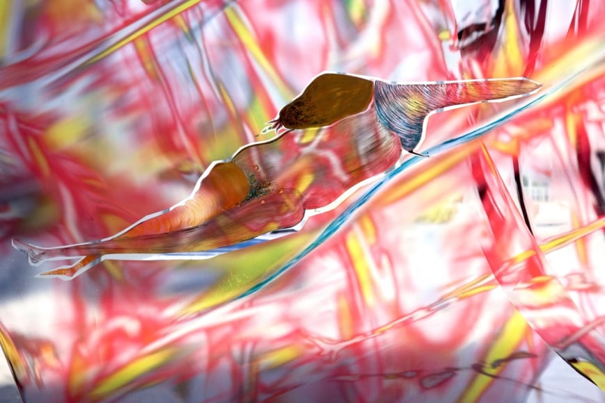 installation view wangshui &amp;amp; maryam hoseini the demon and the muse (dm),&nbsp;site santa fe, 2025. photo: brad trone, 
