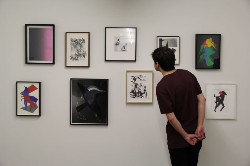 carlos amorales, installation view of&nbsp;herramientas de trabajo, musea la tertulia, cali, 2018