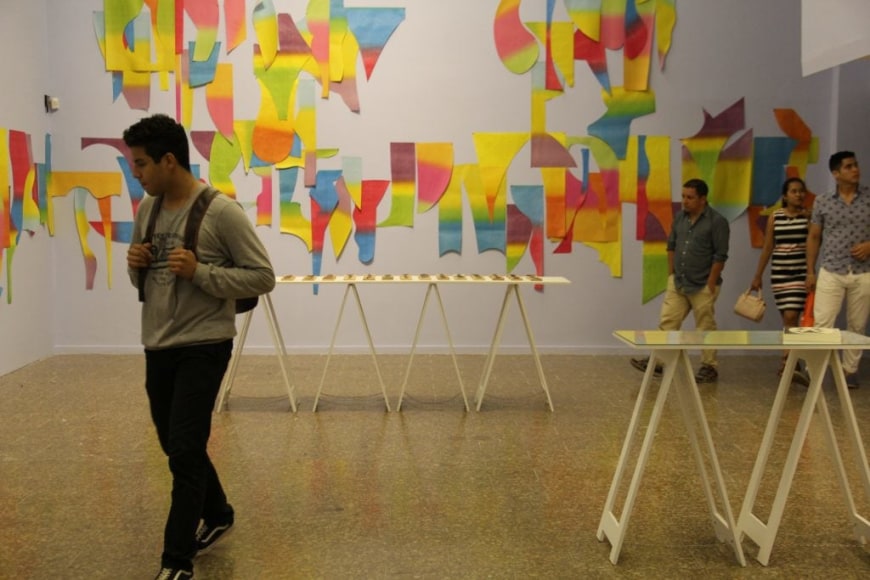 carlos amorales, installation view of&nbsp;herramientas de trabajo, musea la tertulia, cali, 2018