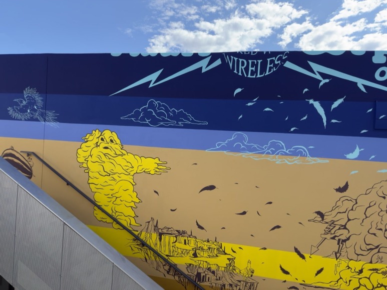 installation view minerva cuevas&nbsp;dust rising from the dances, site santa fe, 2025. photo: brad trone, 
