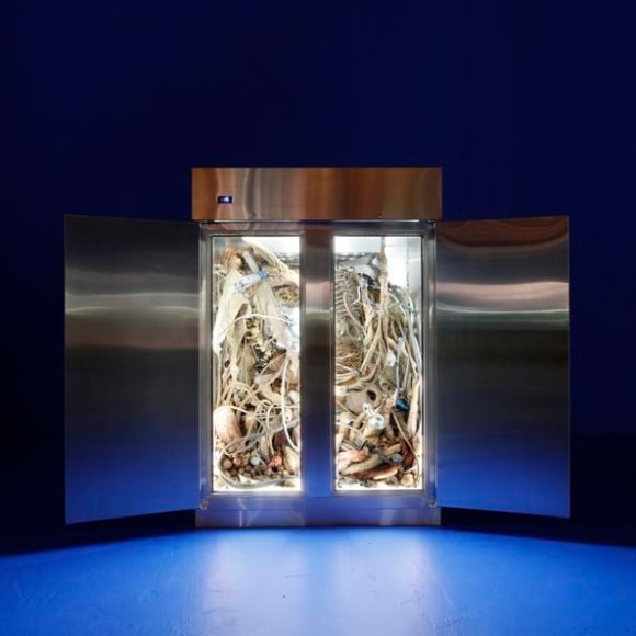  adri&aacute;n villar rojas, installation view of the theater of disappearance, moca, los &aacute;ngeles, 2017