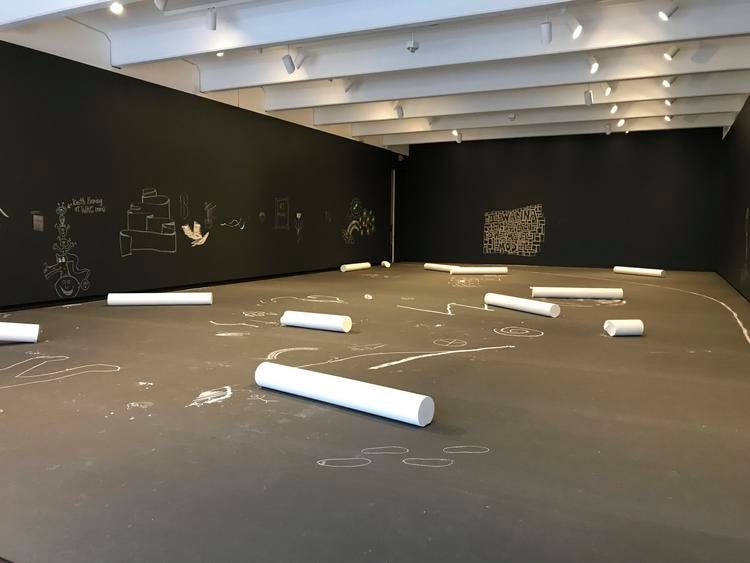 allora &amp;amp; calzadilla, vista instalaci&oacute;n de&nbsp;chalk, walker art center, min&eacute;apolis, 2019