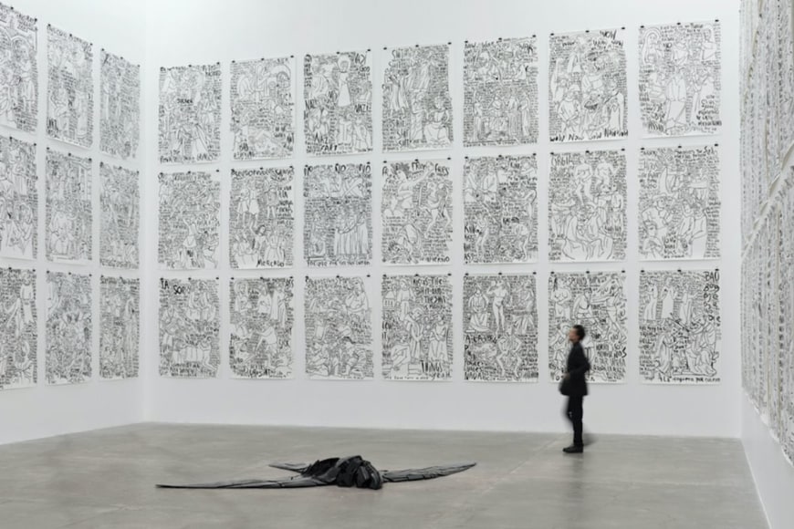 carlos amorales, axiomas para la acci&oacute;n, muac, mexico city, 2018