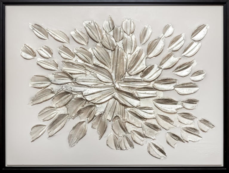 Rouville, 2016 White clay with white gold leaf