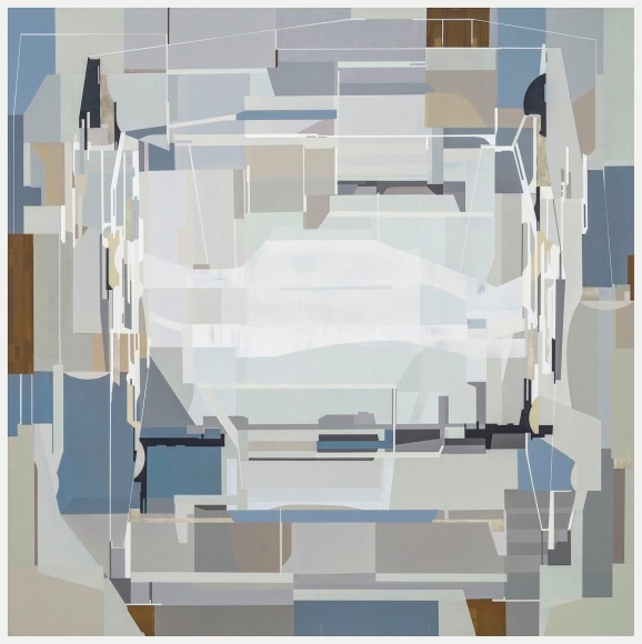 Balaustro acrylic polymer on incised masonite