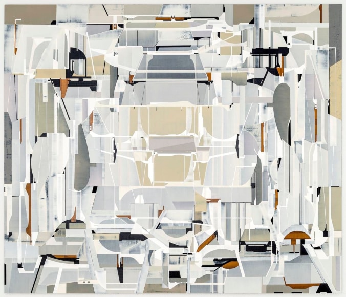 Gata acrylic polymer on incised masonite