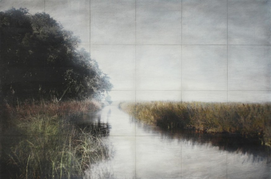 Dunigans Wake archival pigment print with oil and wax medium