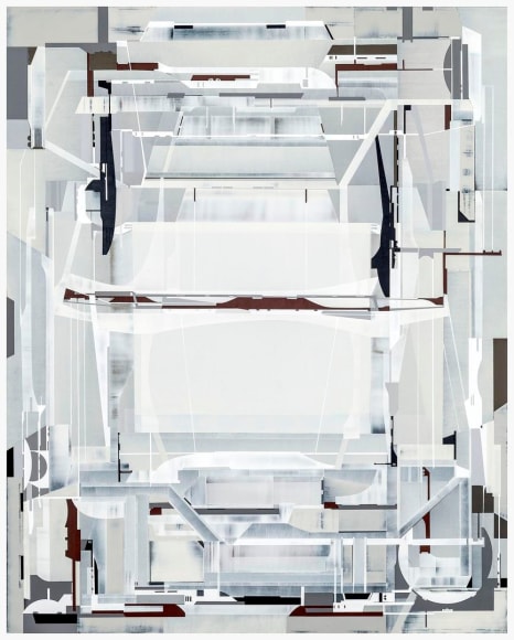 Vangard acrylic polymer on incised masonite