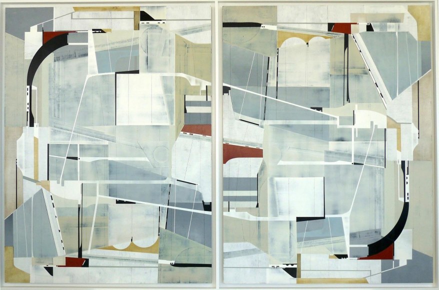 Spansiv Lexical acrylic polymer on incised masonite