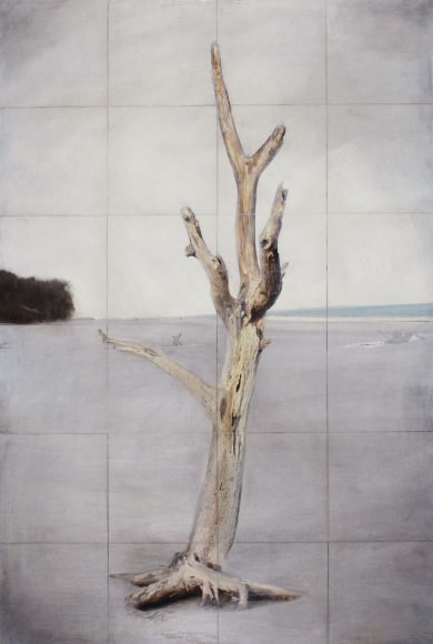 Ghost III archival pigment print with oil and wax medium