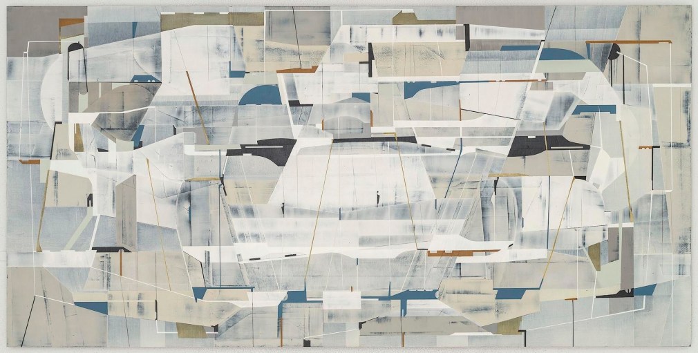 Hyperplane acrylic polymer on incised masonite