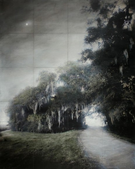 Refuge III archival pigment print with oil and wax medium