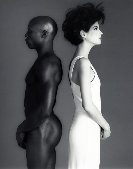 Jill Chapman and Ken Moody facing away from each other.