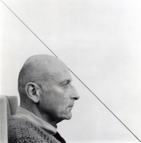 Portrait of Benno Premesela in profile.