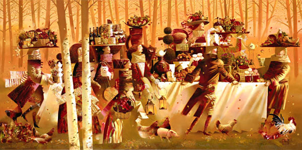 Anna Berezovskaya_Picnic in the Autumn Forest