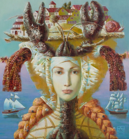 Anna Berezovskaya_Lady with Lobster
