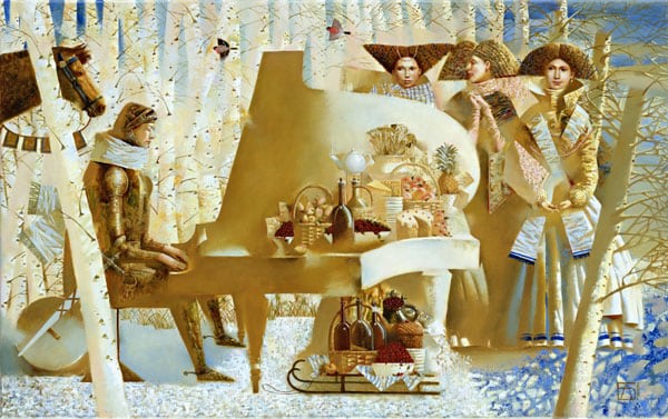 Anna Berezovskaya_Nocturne in the Winter Forest