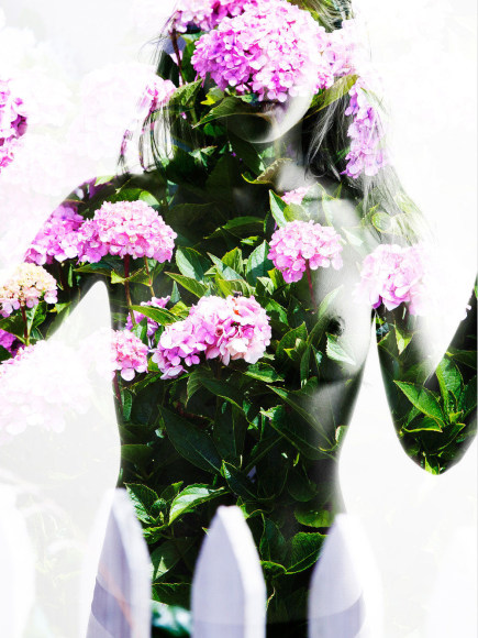 Nathan Coe  Sconset Garden double exposure