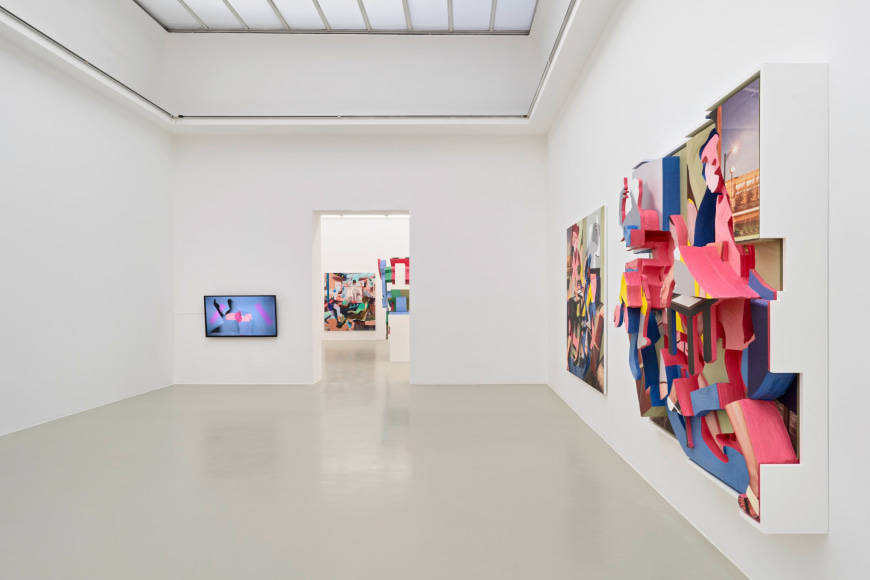Installation view, Pieter Schoolwerth: No Body Get a Head, Kunstverein Hannover, 2021